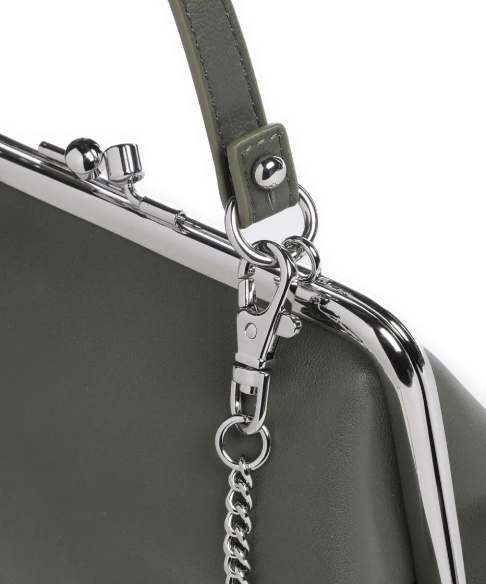 Granny Frame Nappa Umhängetasche Lammleder khaki