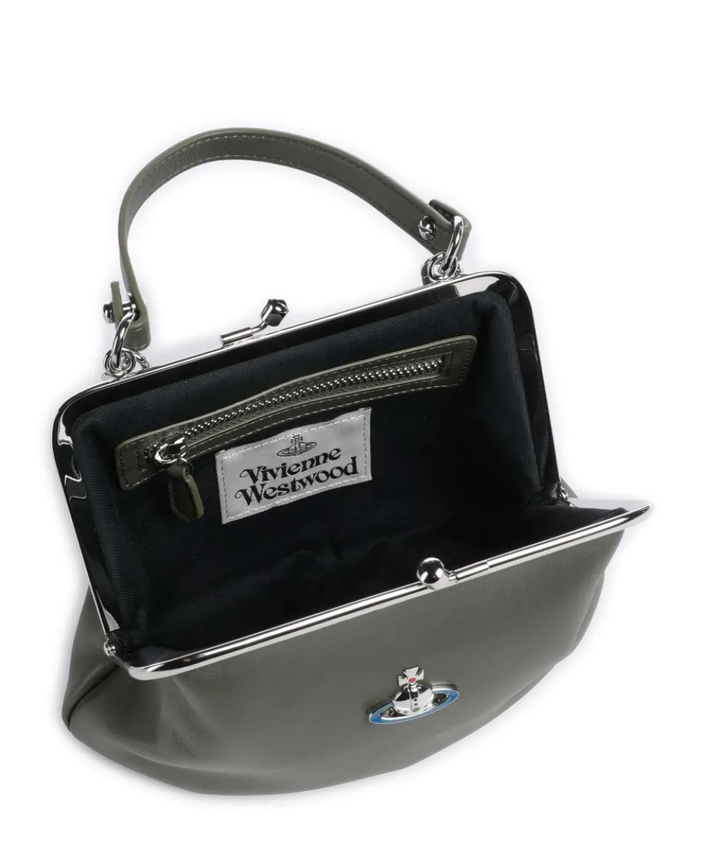 Granny Frame Nappa Umhängetasche Lammleder khaki