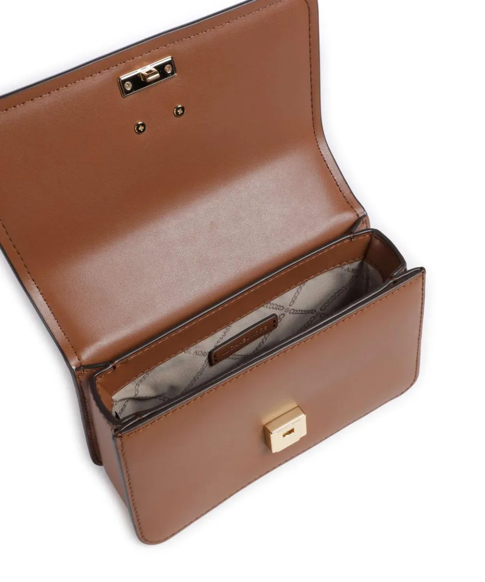 Delancey Umhängetasche fein genarbtes Rindsleder braun