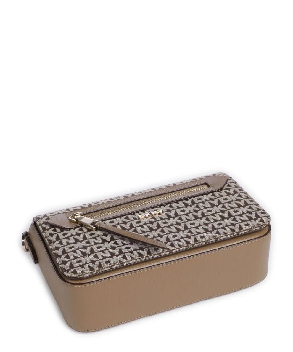 Bryant Umhängetasche Polyester, genarbtes Rindsleder hellbraun