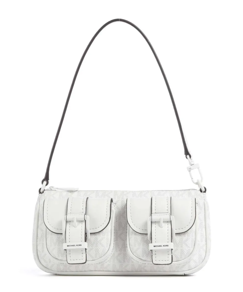 Zoe Small Schultertasche Lederimitat weiß