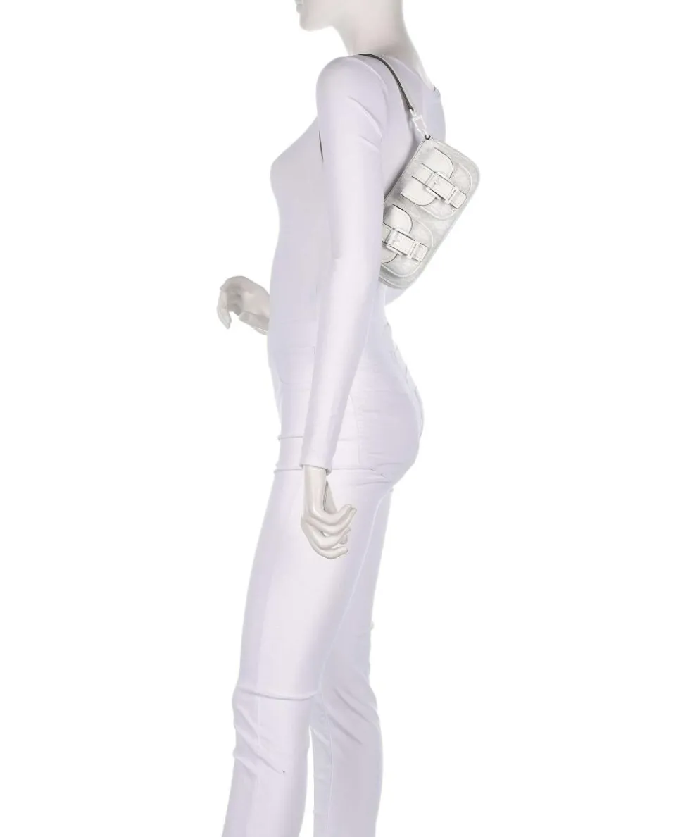 Zoe Small Schultertasche Lederimitat weiß