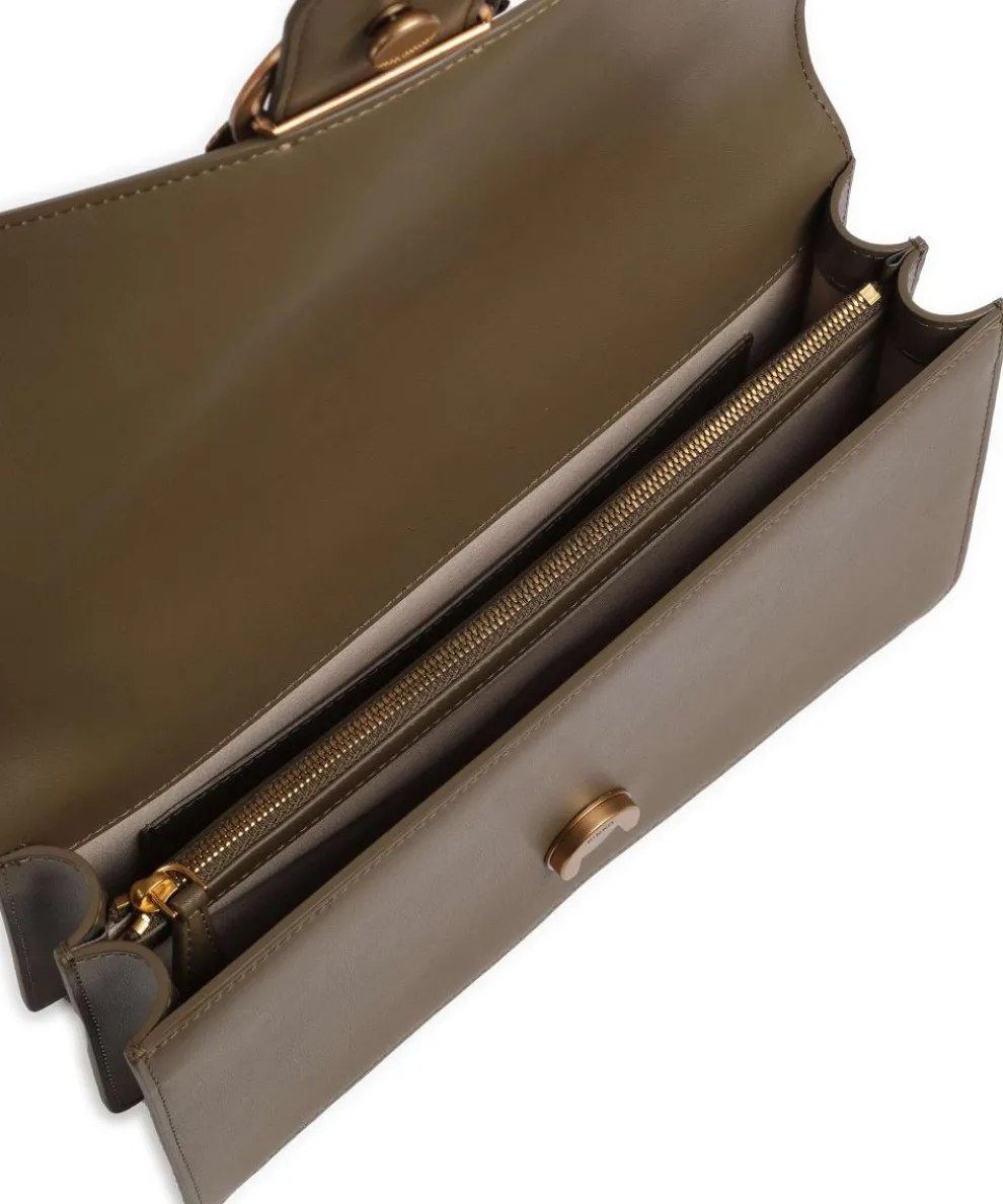 Love One Classic Umhängetasche fein genarbtes Rindsleder khaki