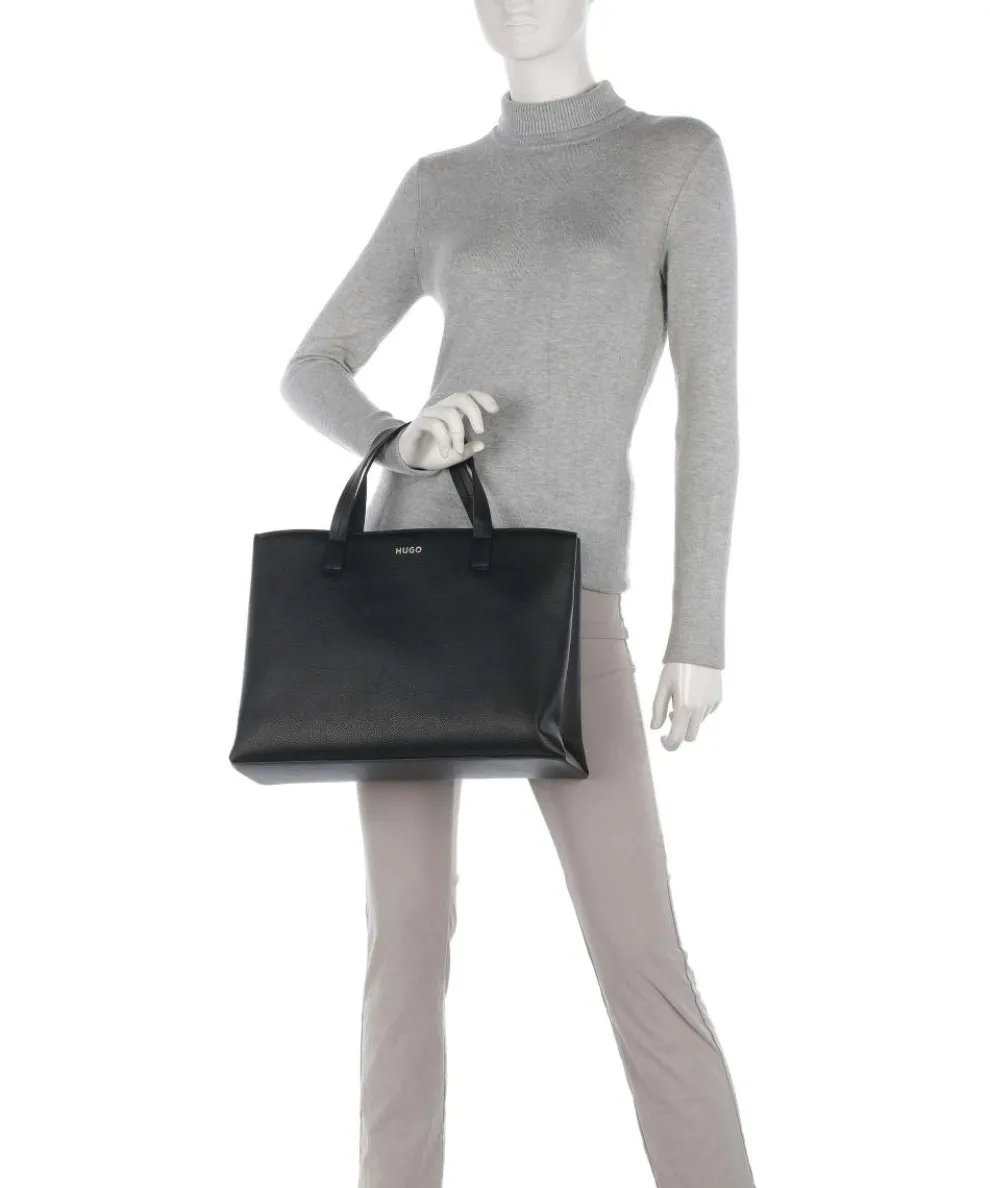 Bel Handtasche Lederimitat schwarz