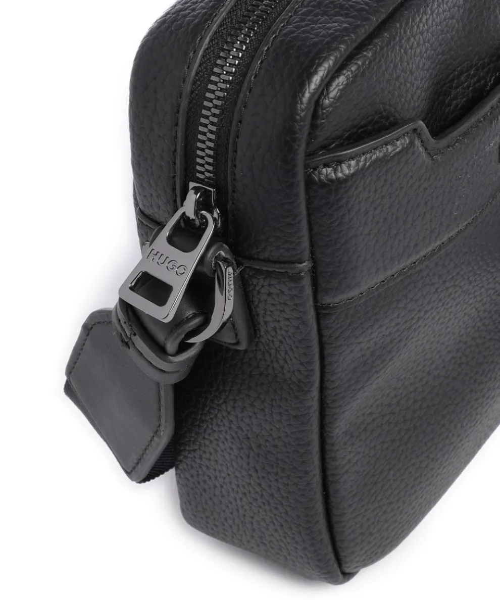 Speedyork Umhängetasche Lederimitat schwarz