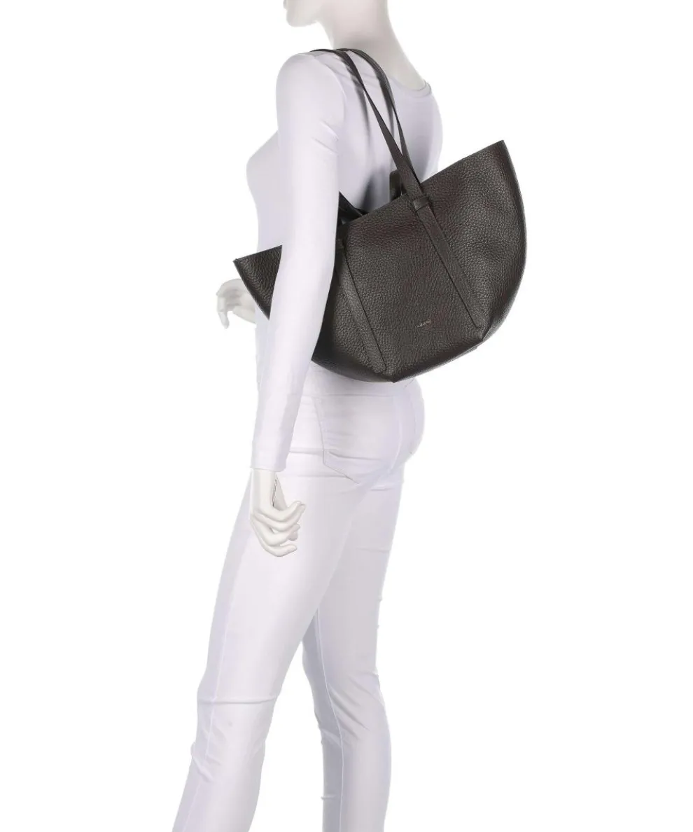 Tekla Cosmo Medium Shopper genarbtes Leder wein