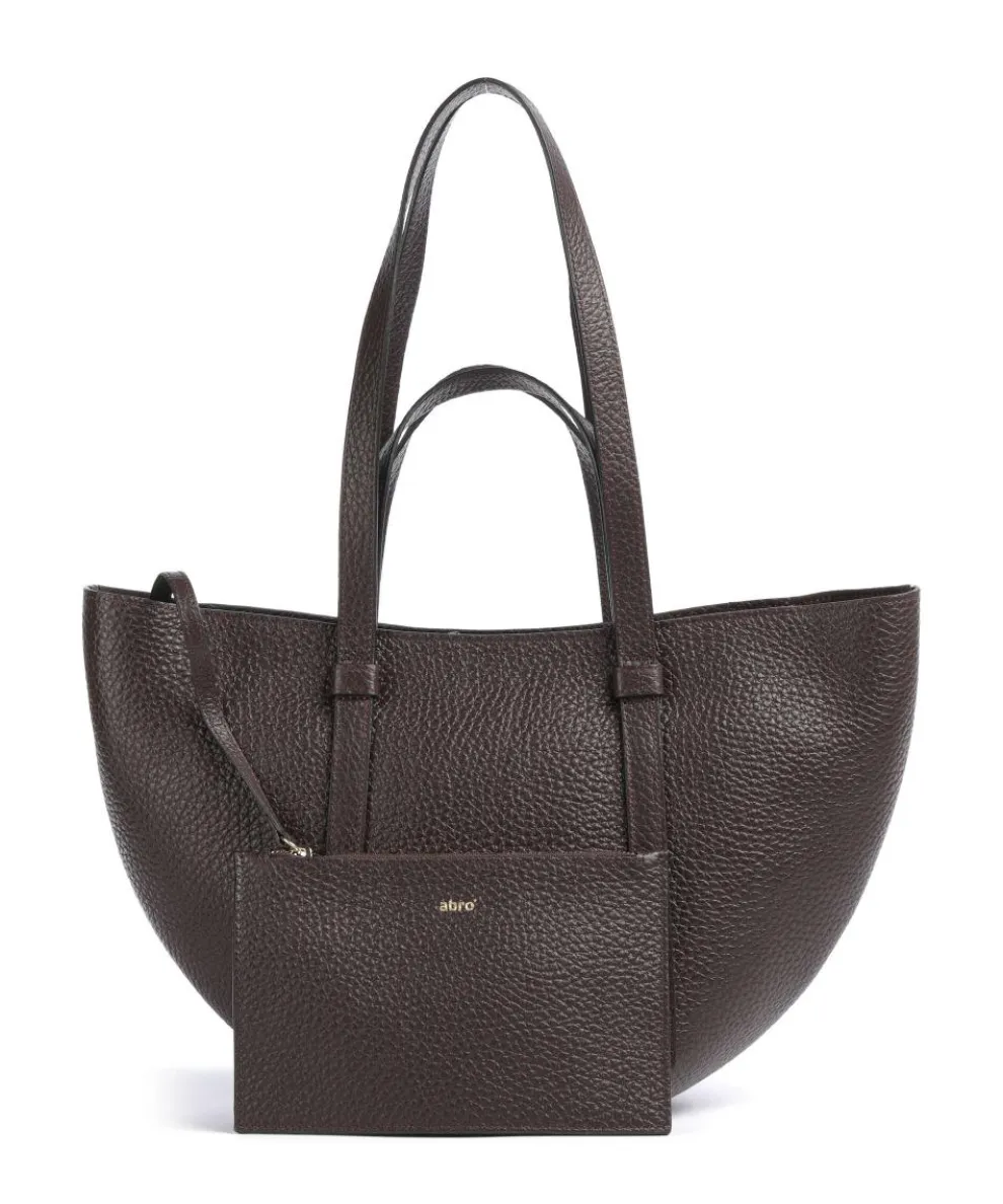 Tekla Cosmo Medium Shopper genarbtes Leder wein