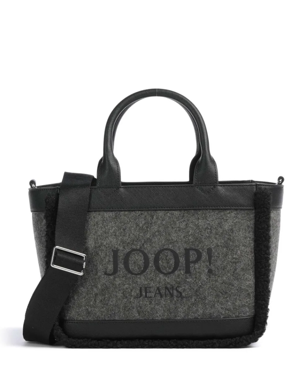 Jeans Calduccio Yvette Handtasche Lederimitat, Polyester, Textil schwarz