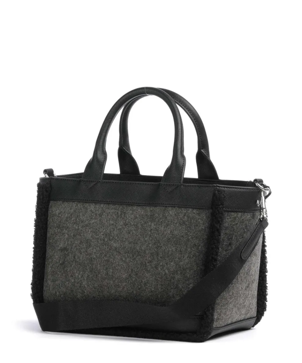 Jeans Calduccio Yvette Handtasche Lederimitat, Polyester, Textil schwarz