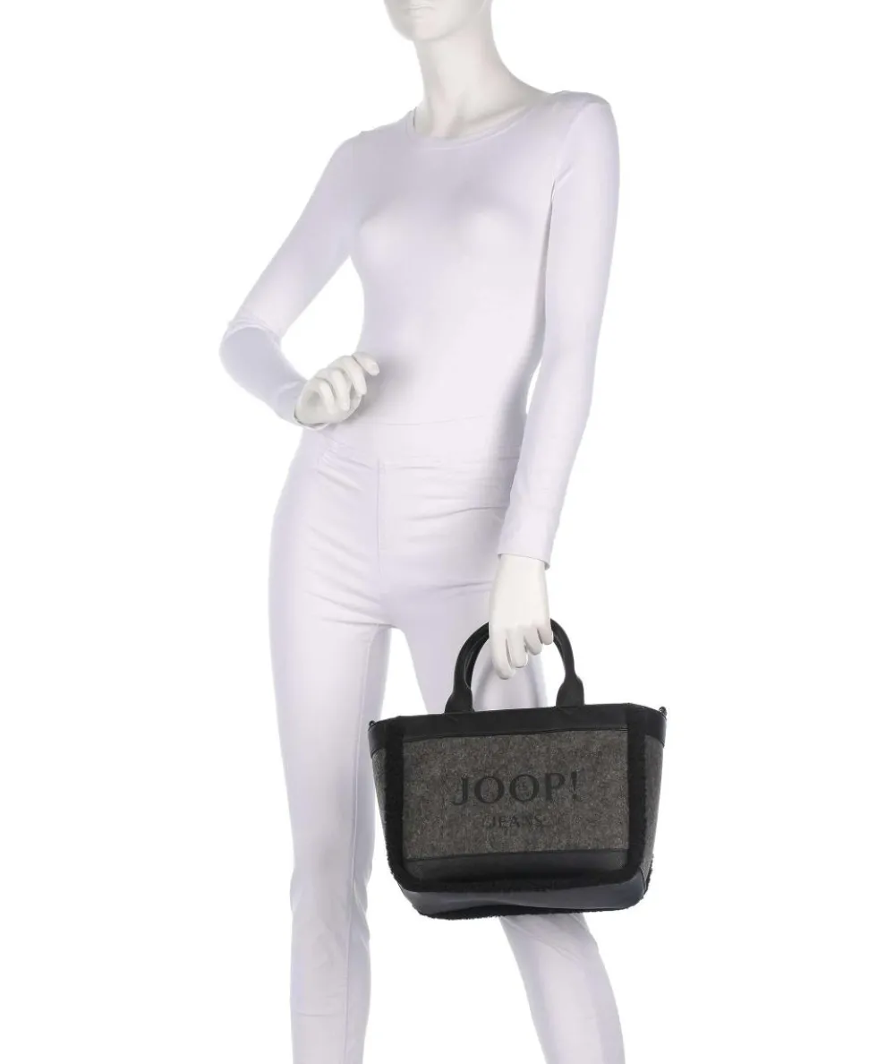 Jeans Calduccio Yvette Handtasche Lederimitat, Polyester, Textil schwarz