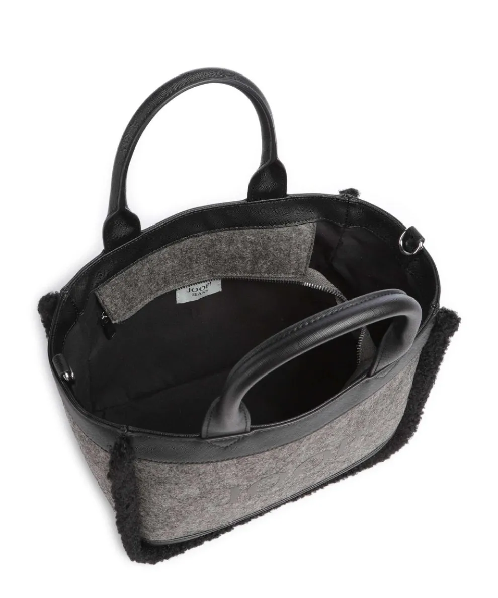 Jeans Calduccio Yvette Handtasche Lederimitat, Polyester, Textil schwarz