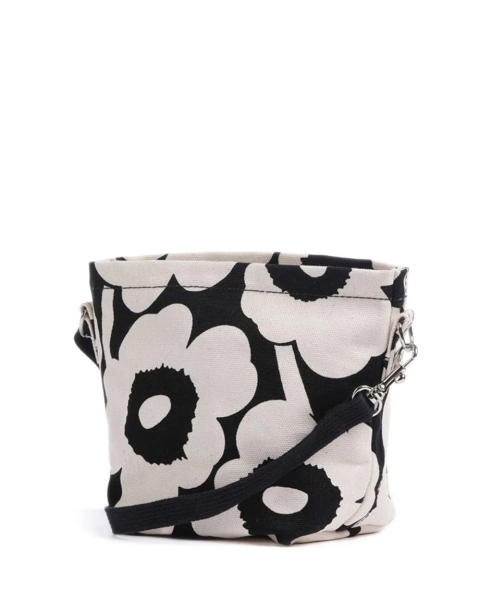 Unikko Mono Mini Umhängetasche Canvas natur/schwarz