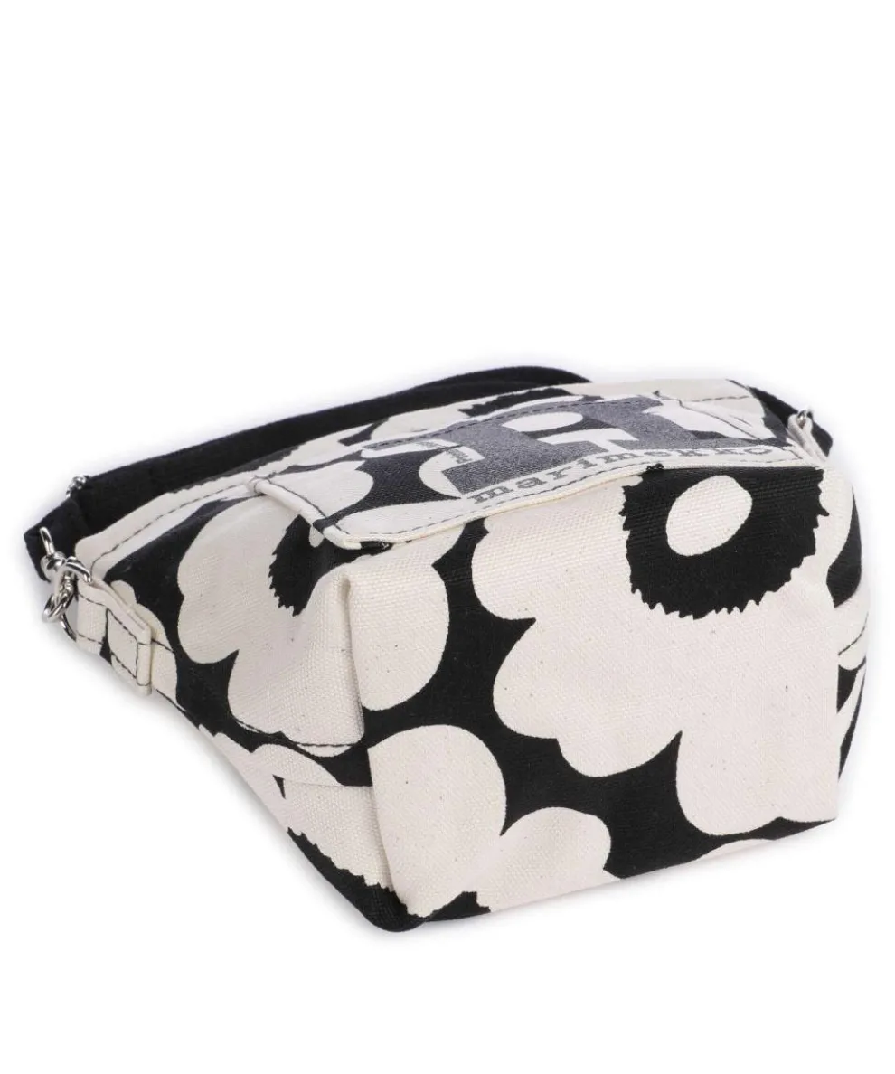 Unikko Mono Mini Umhängetasche Canvas natur/schwarz