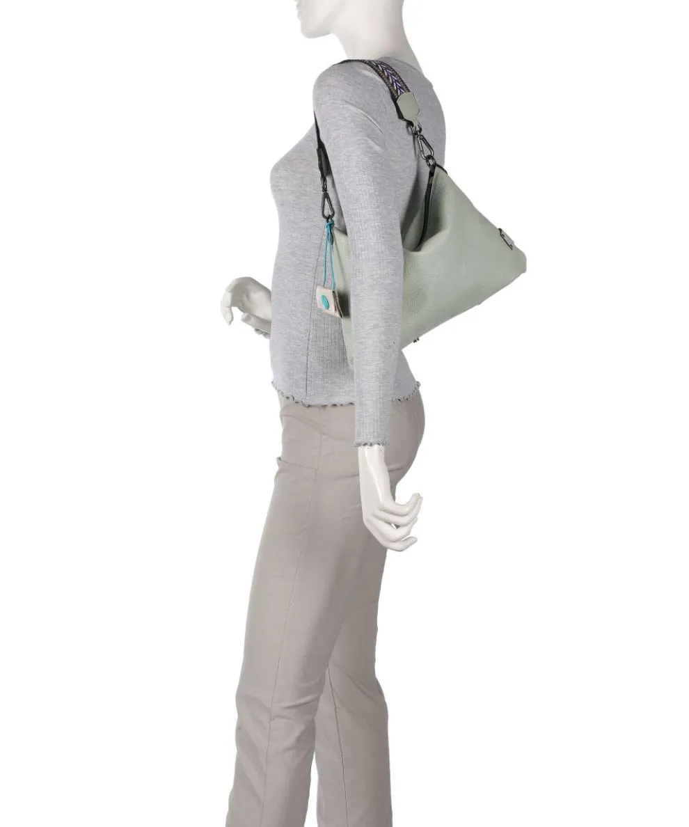 Guadalupe Filippa Beuteltasche genarbtes Kalbsleder mintgrün