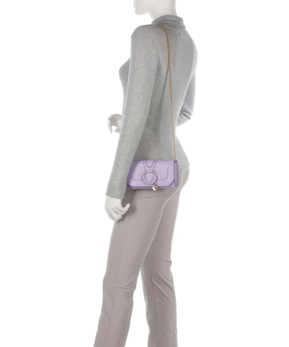 Hana Umhängetasche genarbtes Ziegenleder violett