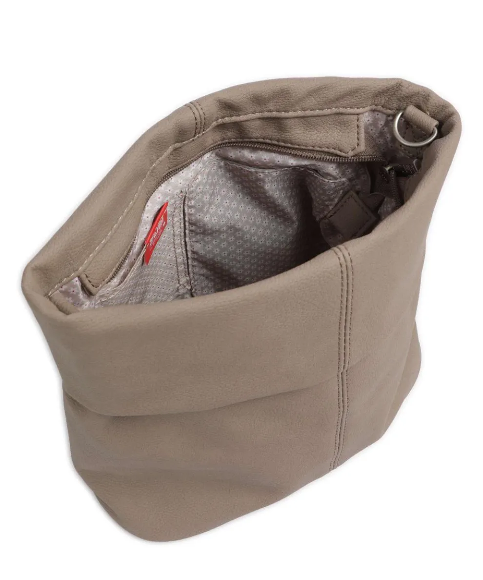 Mademoiselle.M M8 Schultertasche Lederimitat beige