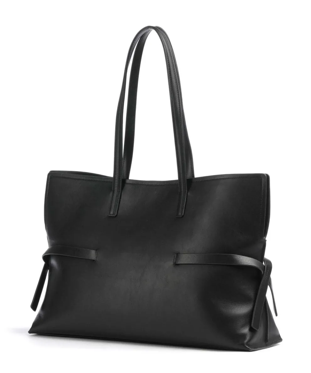 Fleet Street Shopper fein genarbtes Rindsleder schwarz