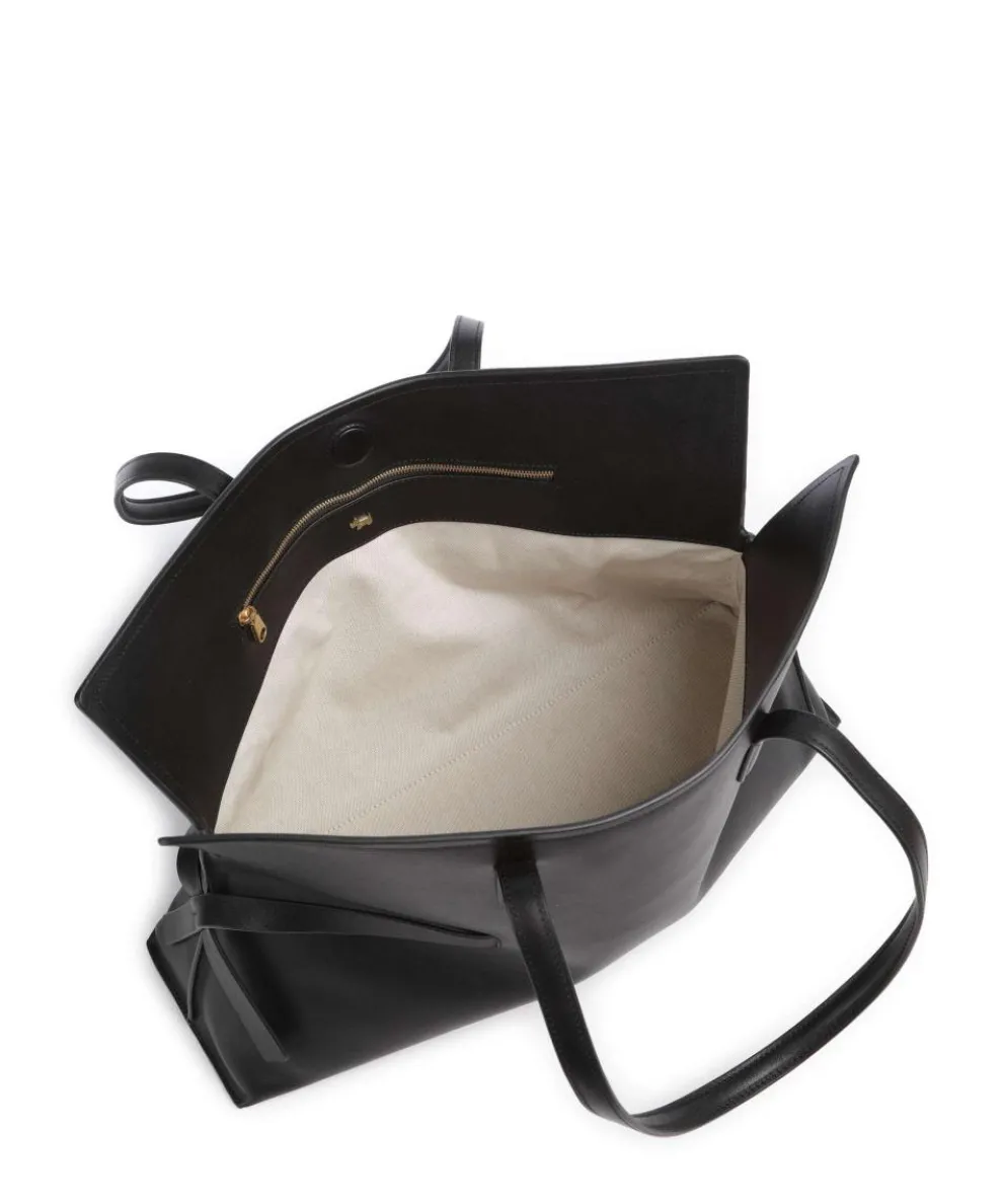 Fleet Street Shopper fein genarbtes Rindsleder schwarz