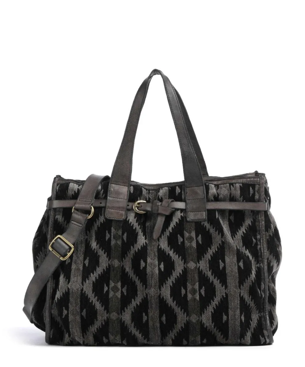 Handtasche Textil dunkelgrau