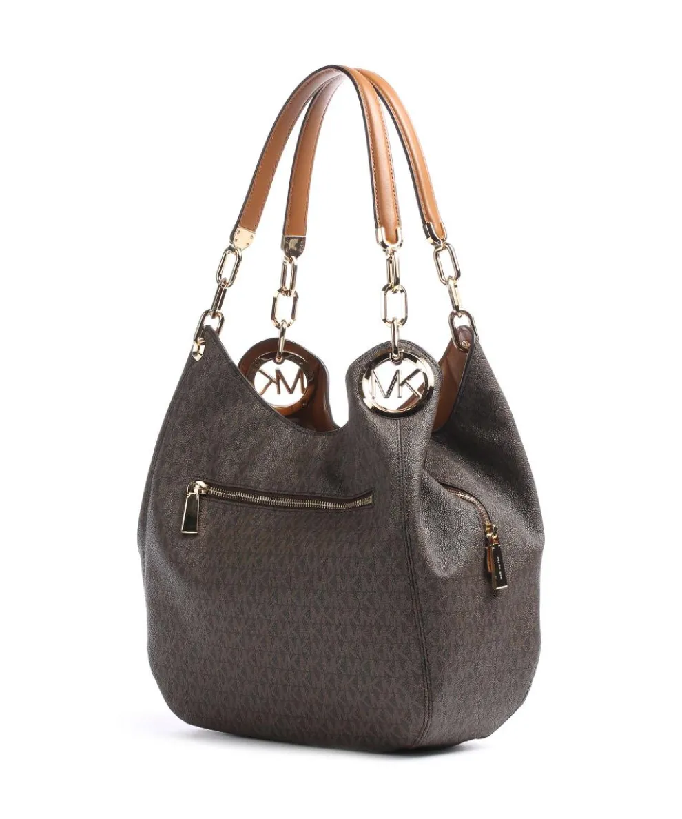 Lillie Beuteltasche Lederimitat dunkelbraun