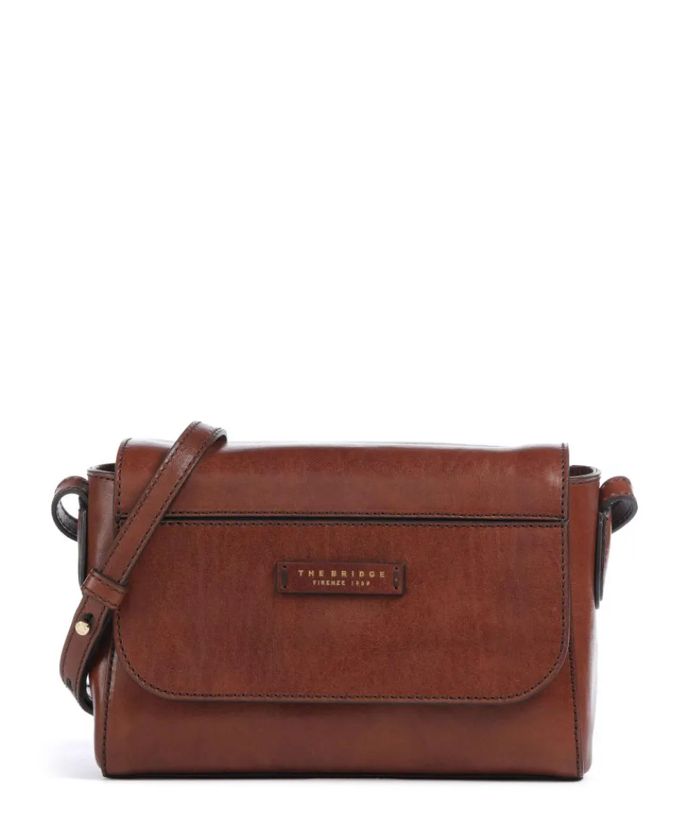 Elettra Umhängetasche fein genarbtes Rindsleder braun