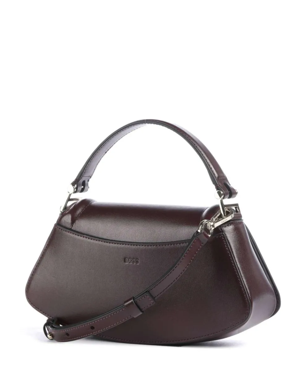 Ariell M Handtasche glattes Rindsleder bordeaux
