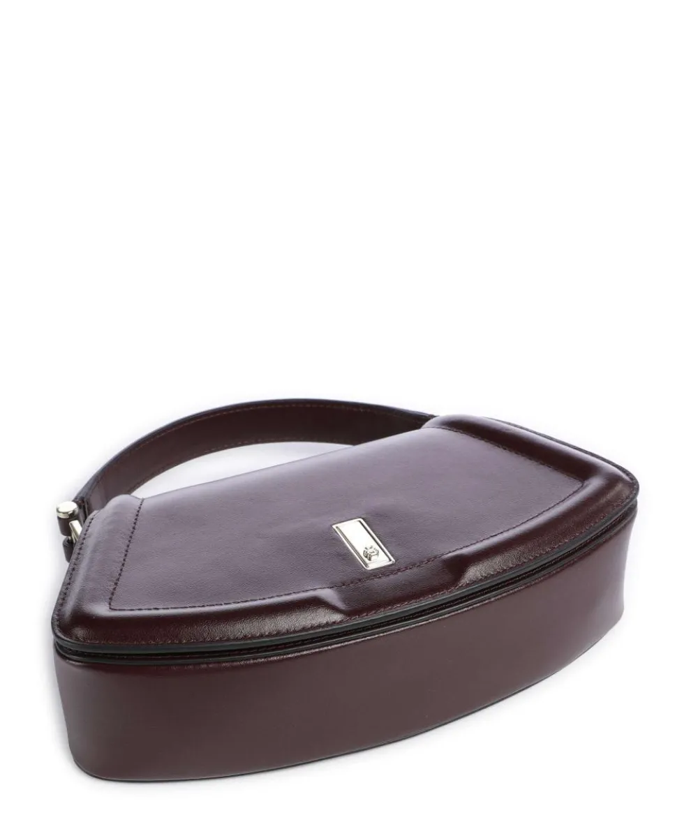 Ariell M Handtasche glattes Rindsleder bordeaux