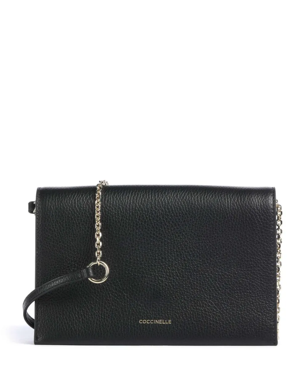 Dandy Umhängetasche genarbtes Leder schwarz