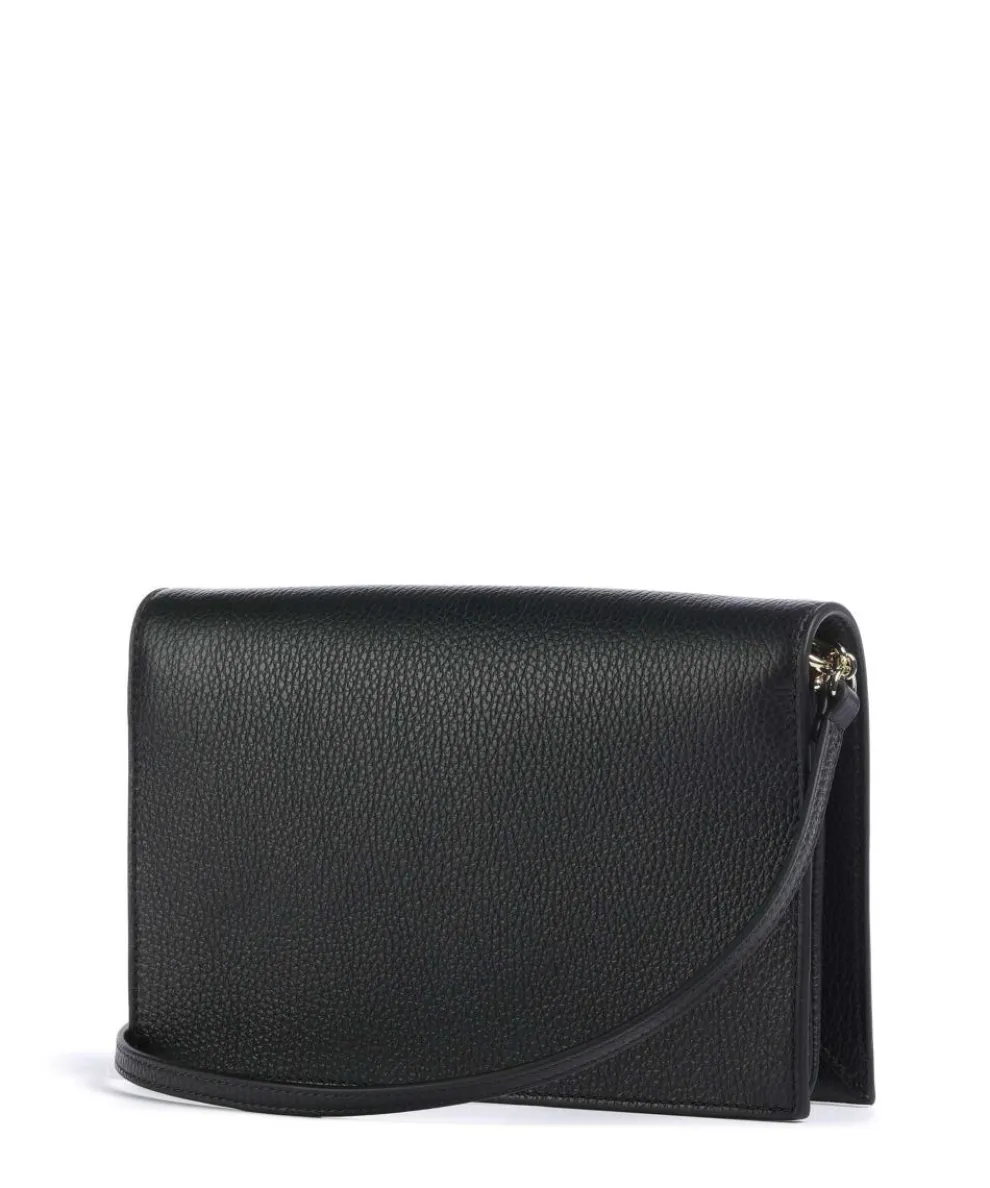 Dandy Umhängetasche genarbtes Leder schwarz