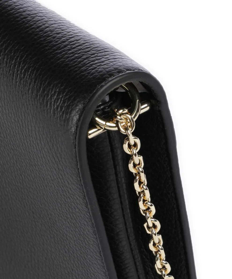 Dandy Umhängetasche genarbtes Leder schwarz