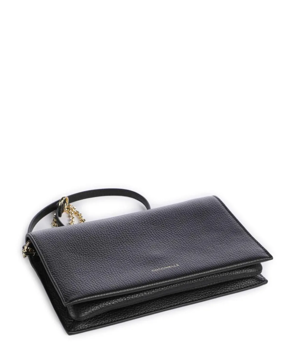 Dandy Umhängetasche genarbtes Leder schwarz