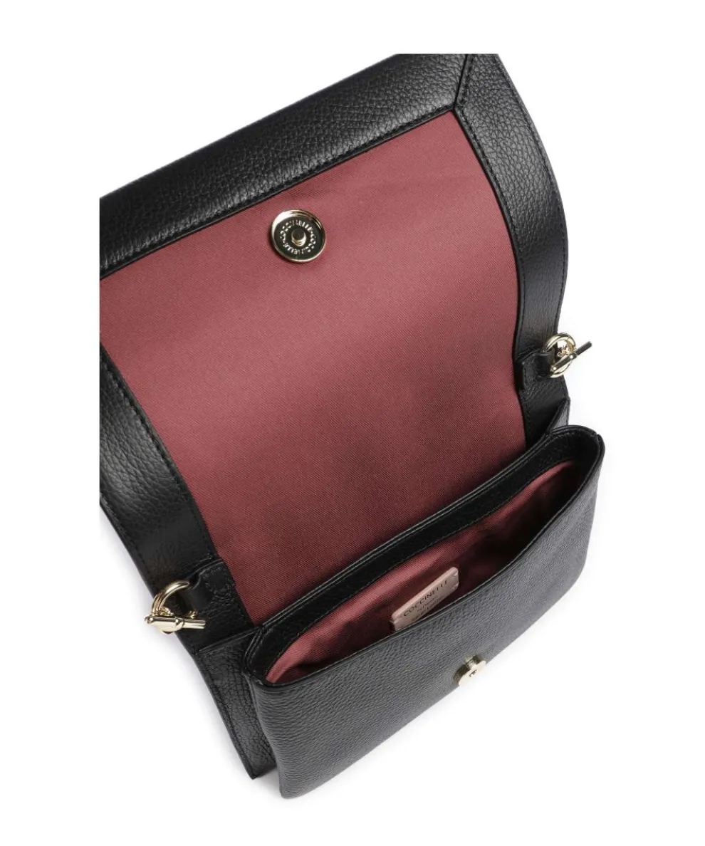 Dandy Umhängetasche genarbtes Leder schwarz