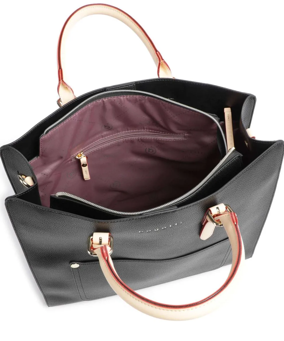 Ella Handtasche Lederimitat schwarz
