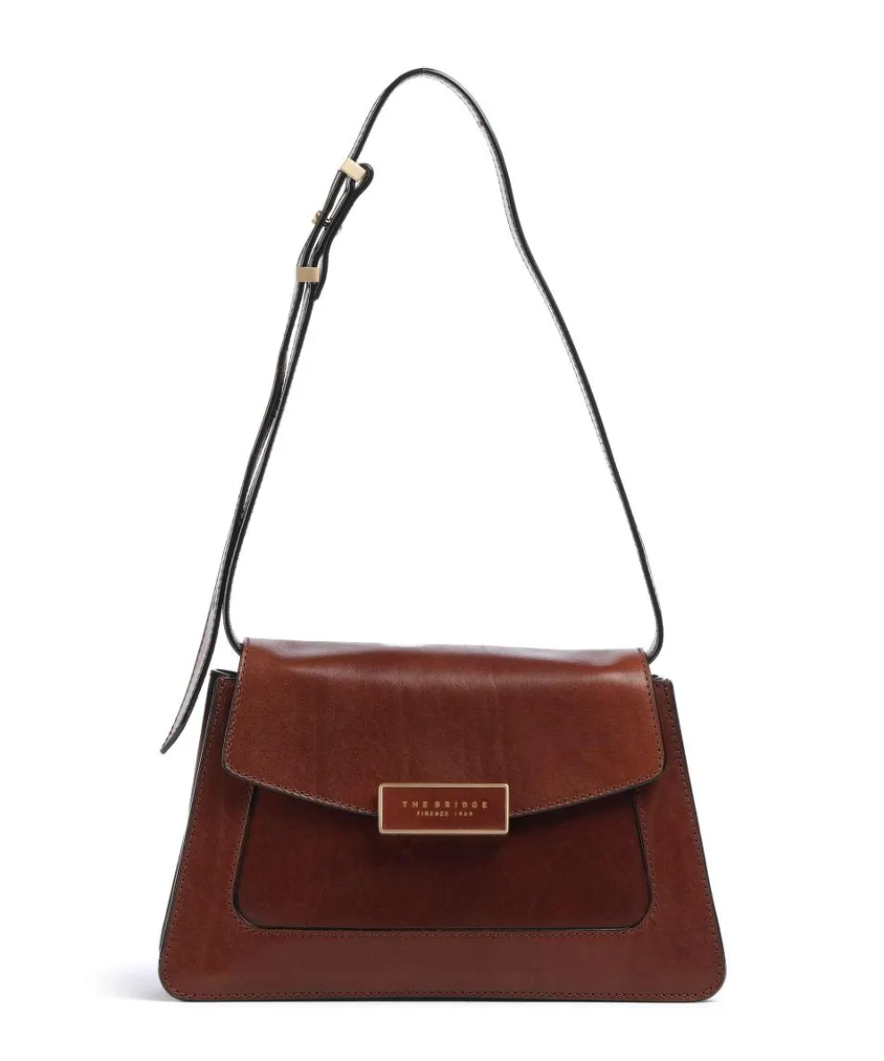 Ginevra Schultertasche fein genarbtes Rindsleder braun