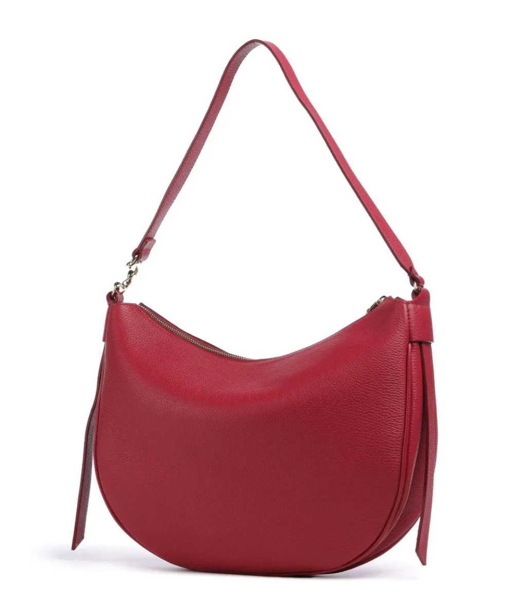 C-Easy Beuteltasche genarbtes Leder rot