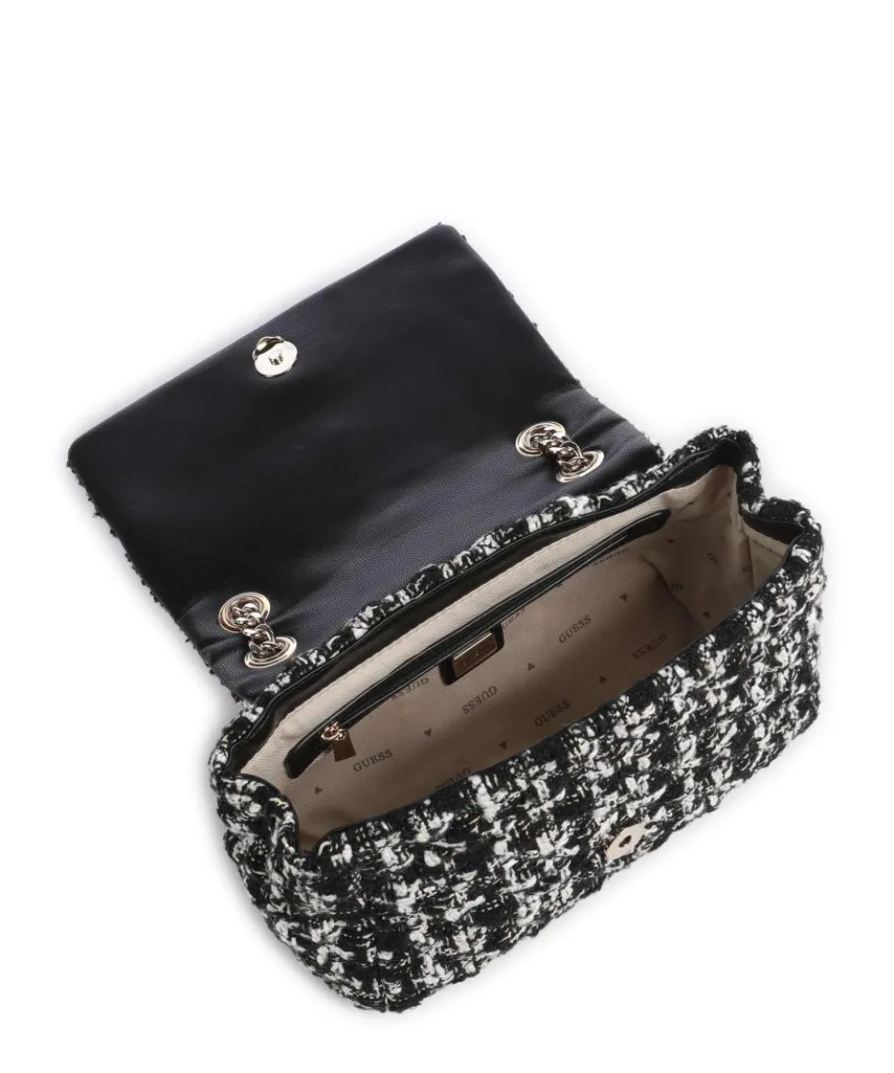 Everlee Schultertasche Textil schwarz/weiß