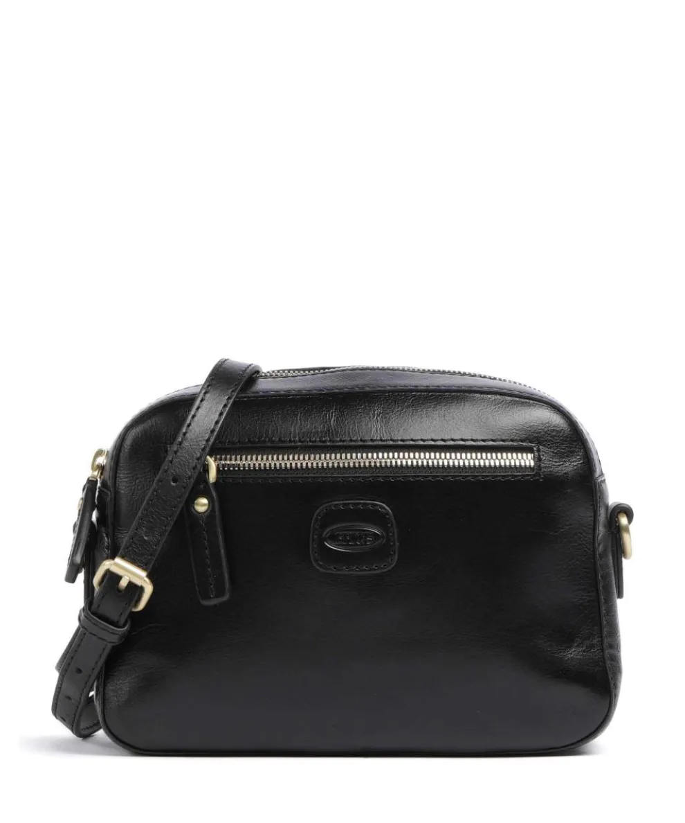 Volterra Modell Umhängetasche fein genarbtes Leder schwarz