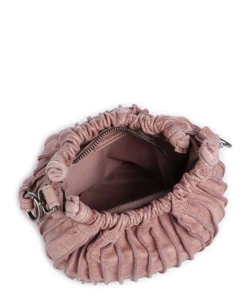 Say Hello Umhängetasche genarbtes Leder rosa