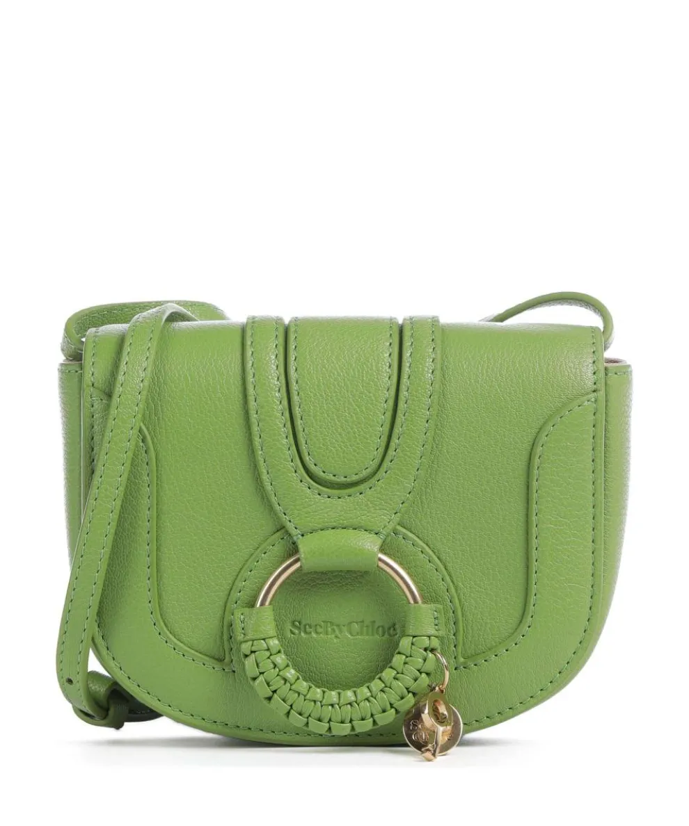 Hana Mini Umhängetasche genarbtes Ziegenleder hellgrün