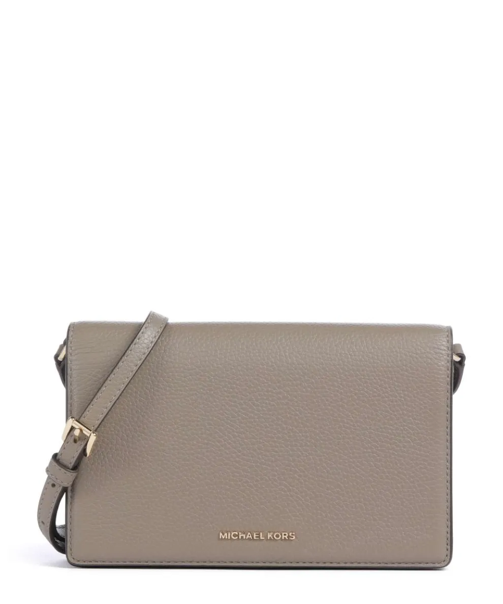 Jet Set Medium Umhängetasche genarbtes Rindsleder taupe