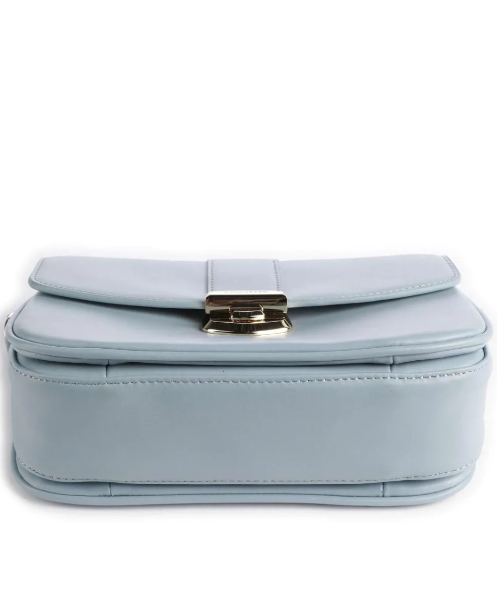 Donna Fia Umhängetasche fein genarbtes Rindsleder hellblau