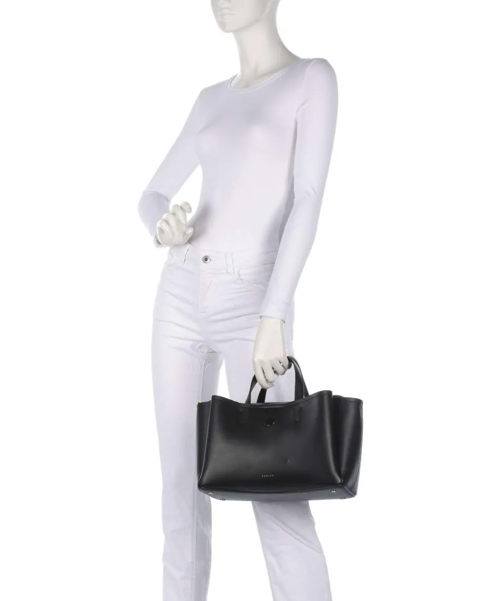 Bathurst Mews Handtasche fein genarbtes Rindsleder schwarz