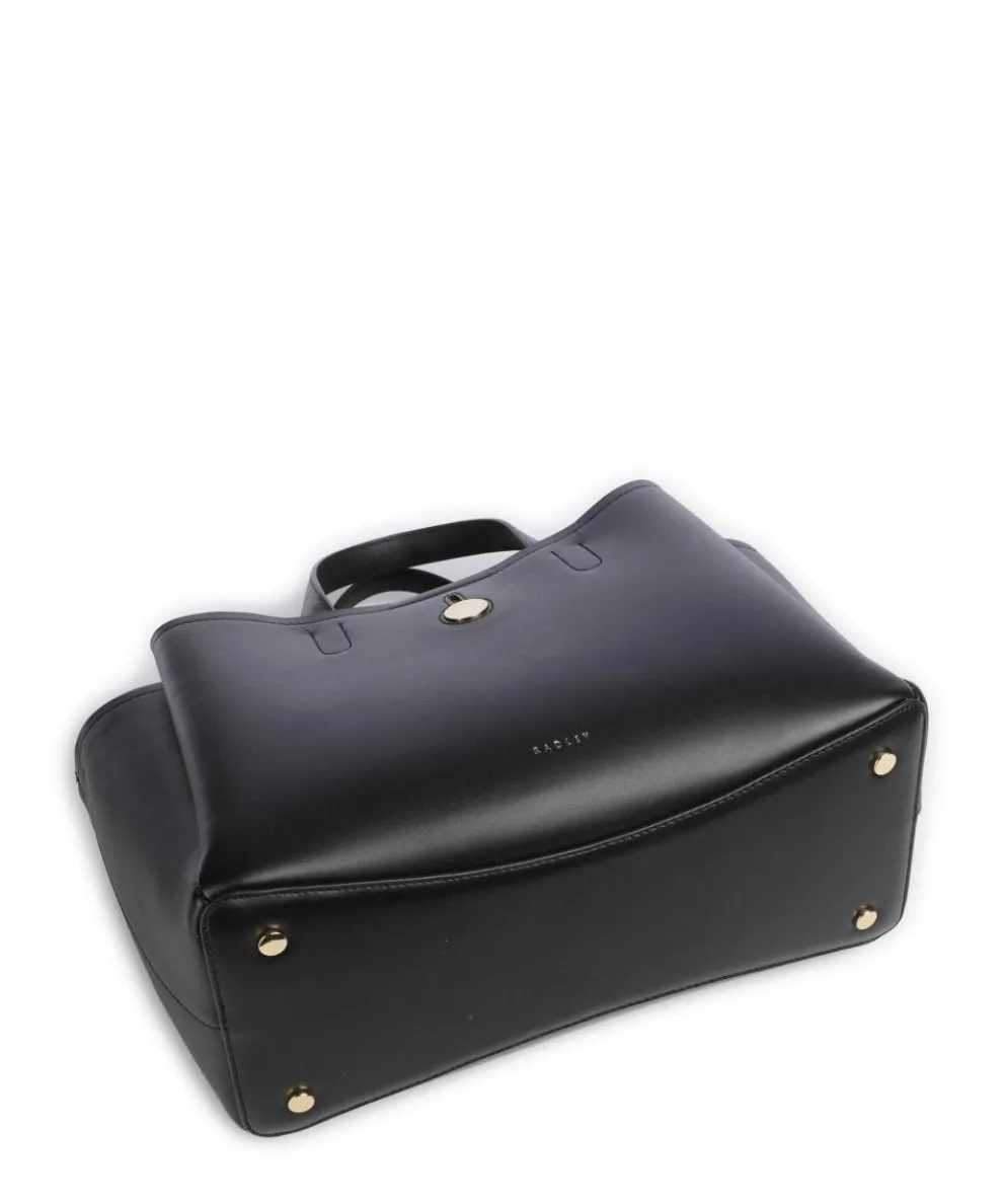 Bathurst Mews Handtasche fein genarbtes Rindsleder schwarz