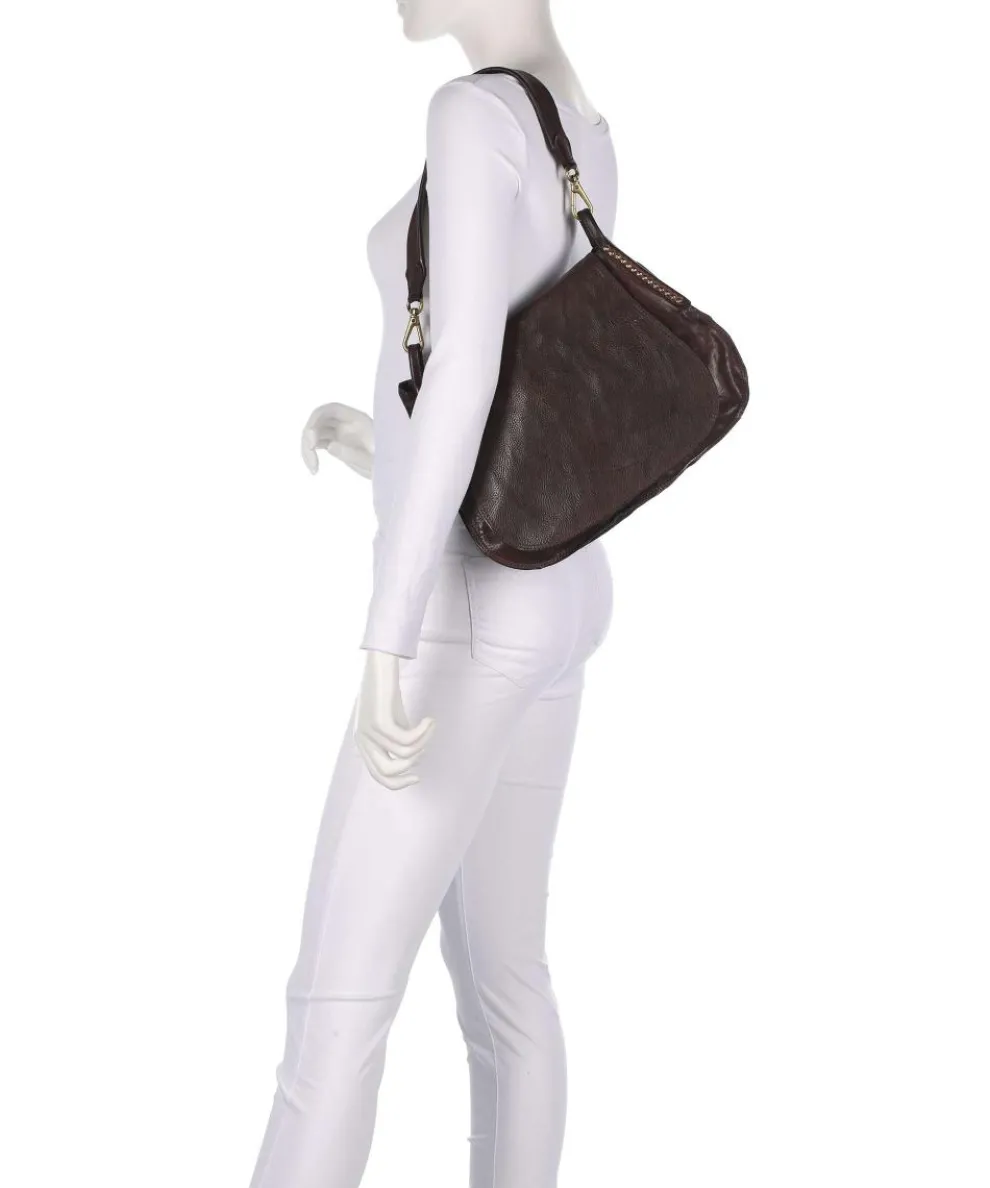 Beuteltasche fein genarbtes Rindsleder dunkelbraun