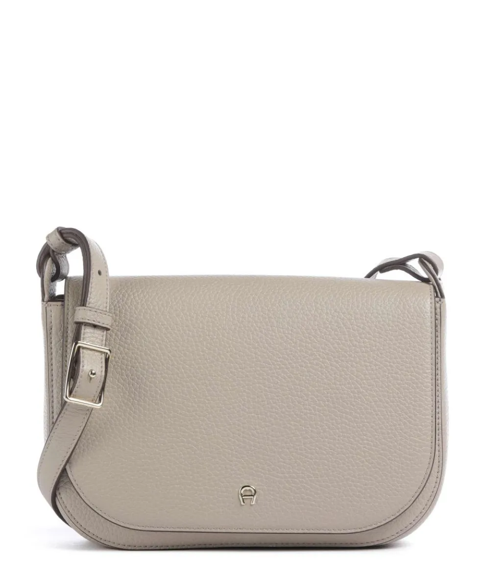 Pura S Umhängetasche genarbtes Rindsleder beige