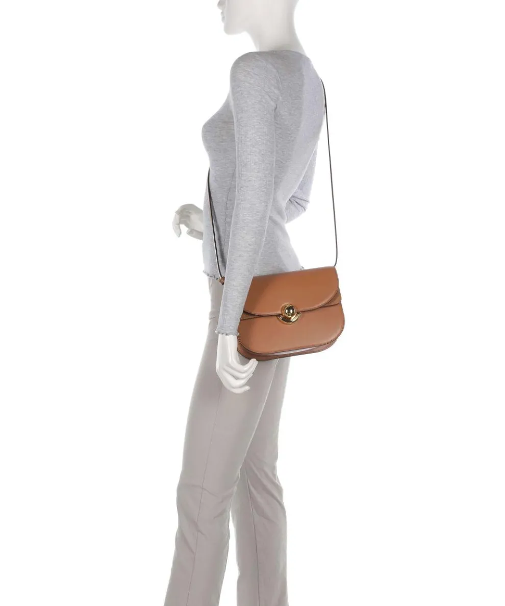 Sfera S Umhängetasche fein genarbtes Kalbsleder braun