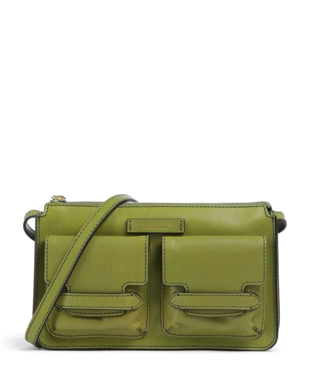 Lucrezia Umhängetasche fein genarbtes Rindsleder grün