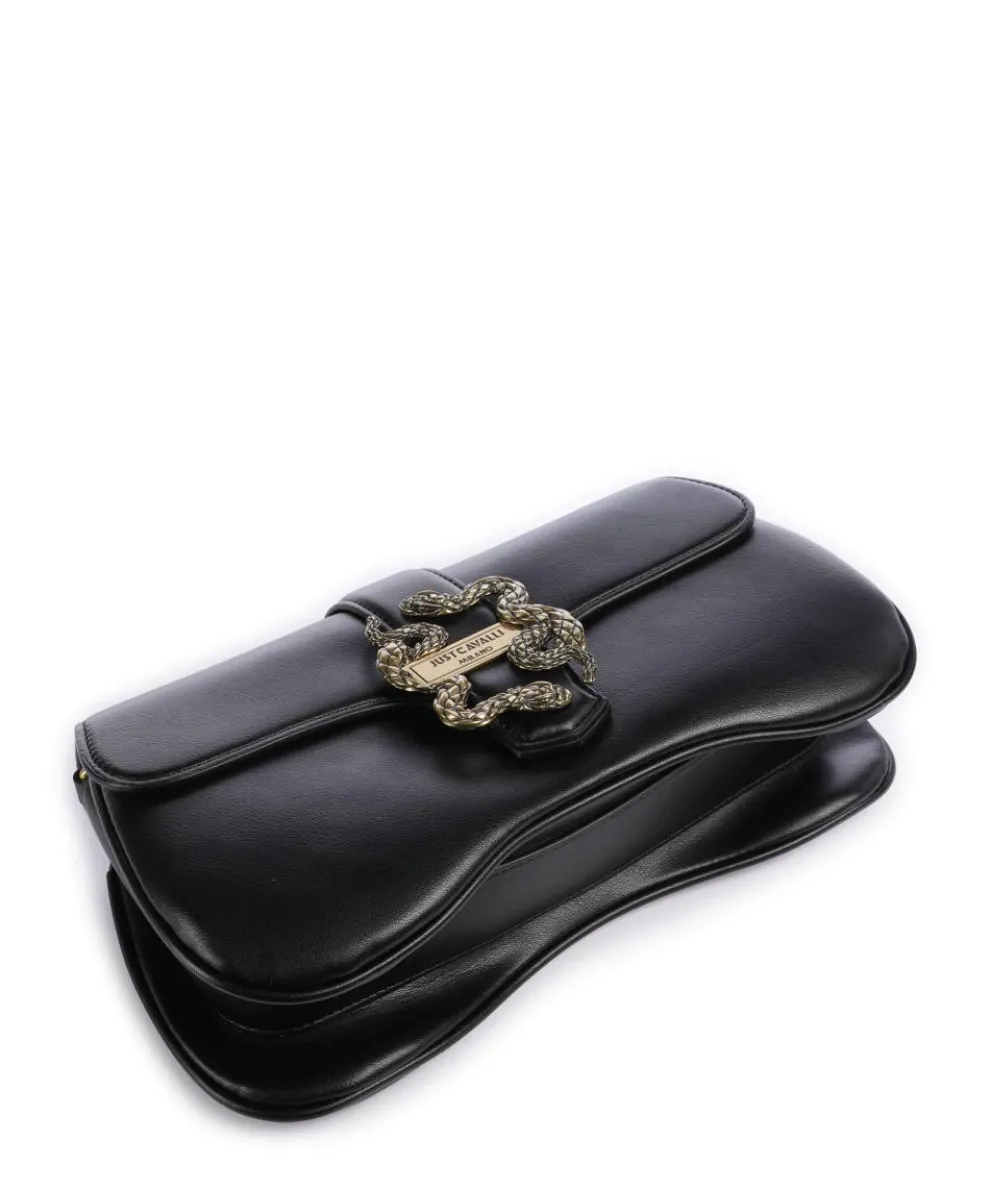 Iconic Snakes Schultertasche Lederimitat schwarz