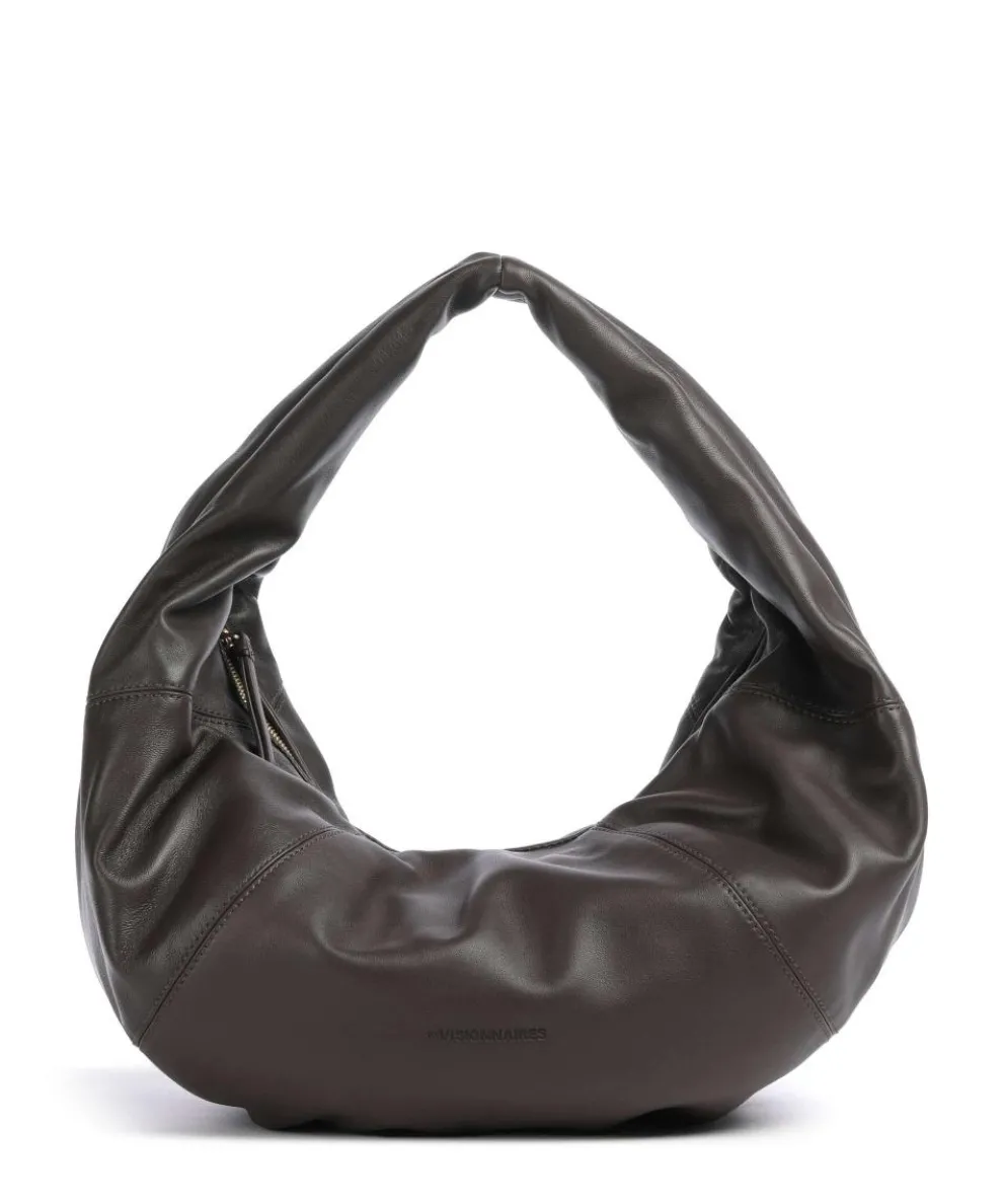 Greta Icon Silky Beuteltasche Lammleder dunkelbraun