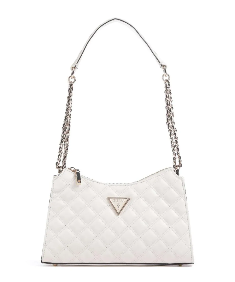 Giully Schultertasche Lederimitat elfenbein